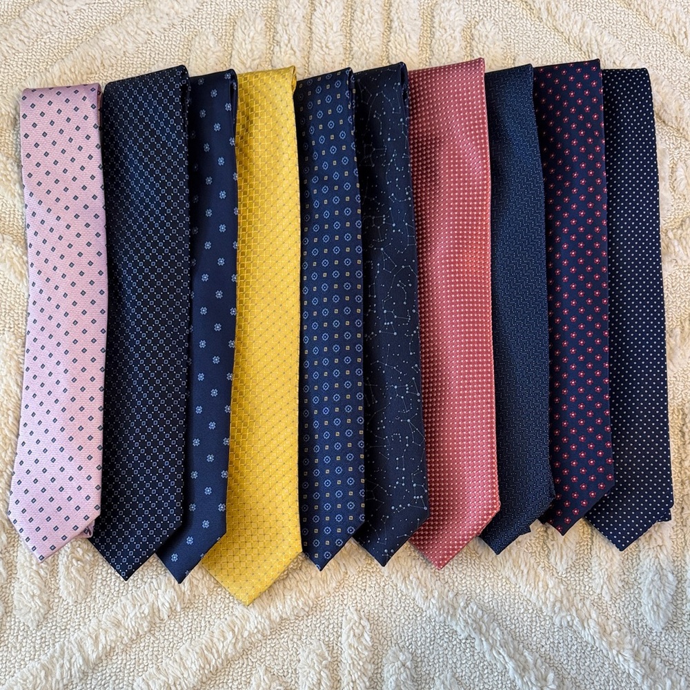 The Tie Bar men’s silk necktie bundle (10)